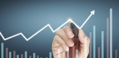 El çizimi. büyümenin grafiği