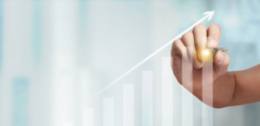 El çizimi bir tablo, büyümenin grafiği