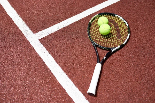 테니스 바닥에 — 스톡 사진