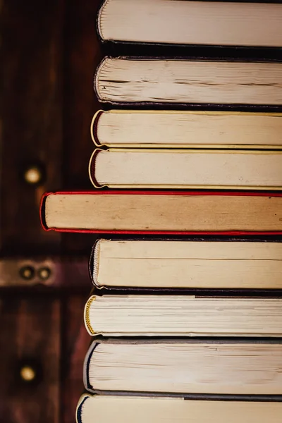 A stack of old, dirty books — Stock Photo, Image