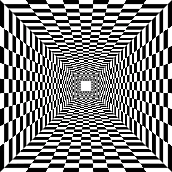 psychedelic tünel, satranç tahtası deseni