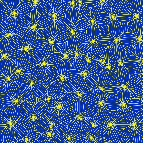zen sanat stil, mavi çiçek sarı c ile arka plan