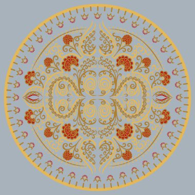 Dekoratif süsleme desen mandala