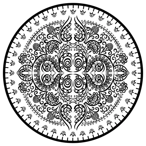 Motif ornement décoratif mandala — Image vectorielle