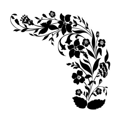 Bahar ya da yaz çiçek dekoratif öğeler desen