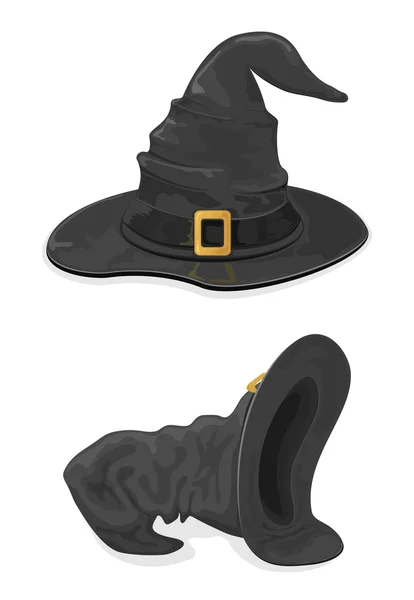 黑巫师帽 — 图库矢量图片
