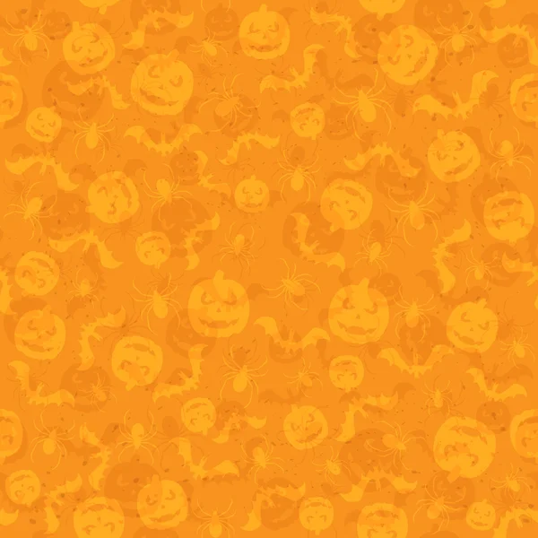 Fond d'Halloween orange sans couture — Image vectorielle