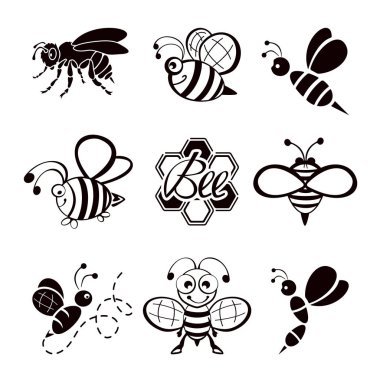 Siyah bee Icons