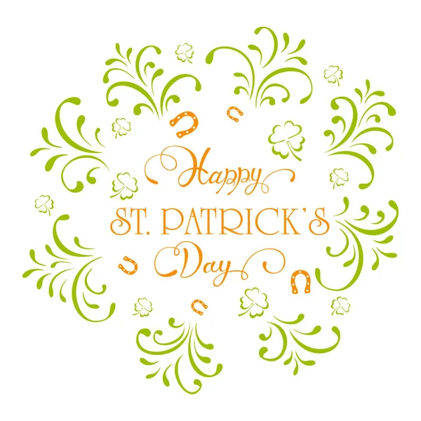 Patrick day ornate elements — Stock Vector