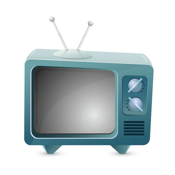 Tv su sfondo bianco — Vettoriale Stock