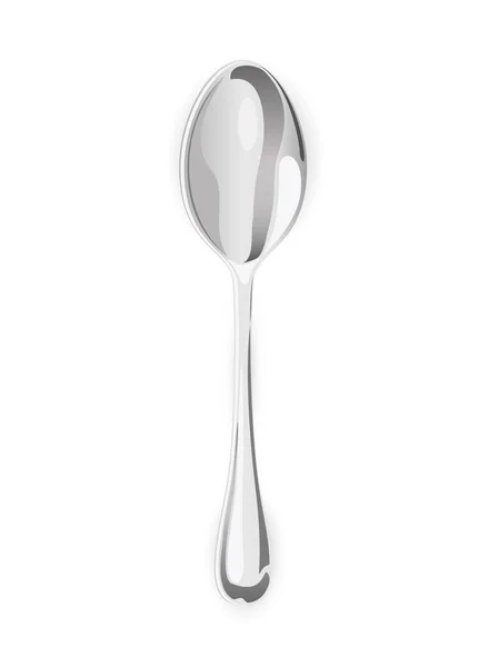 Spoon on white background — Stock Vector