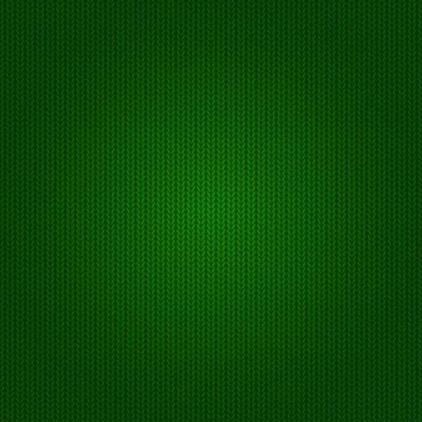 Sömlös gröna stickade mönster — Stock vektor