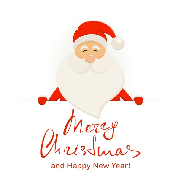 Banner de Navidad con Santa Claus — Vector de stock