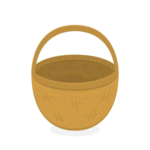 Basket on white background — Stock Vector