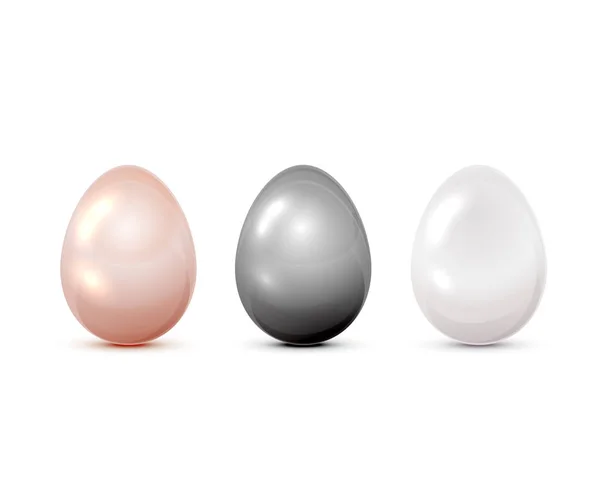 Üç Paskalya yortusu yumurta — Stok Vektör