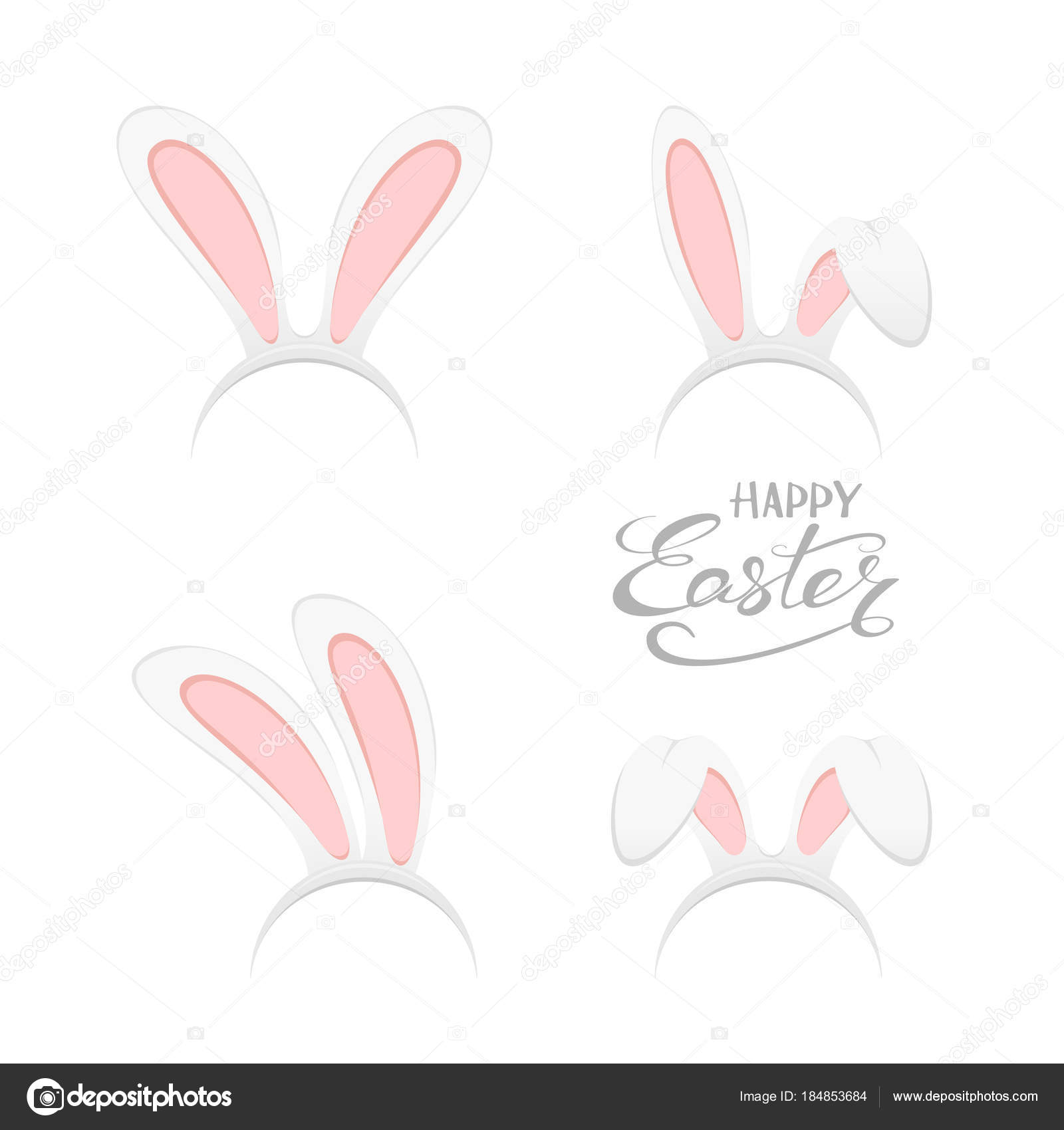イースターのウサギ耳のセット ストックベクター C Losw