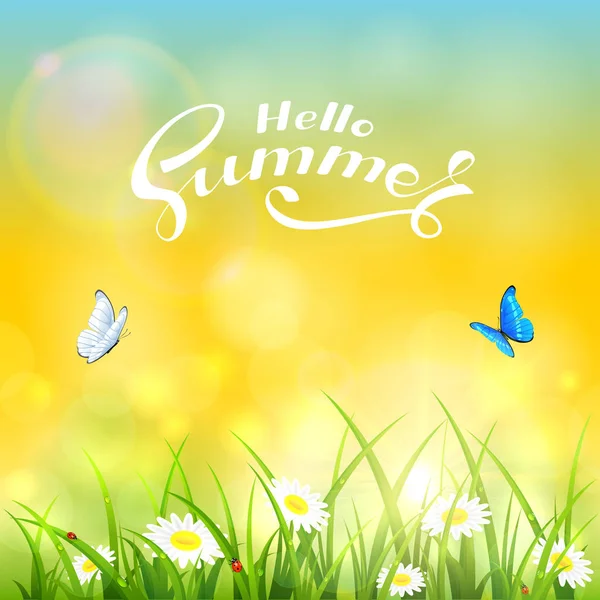 Sabah doğa ve metin Merhaba yaz