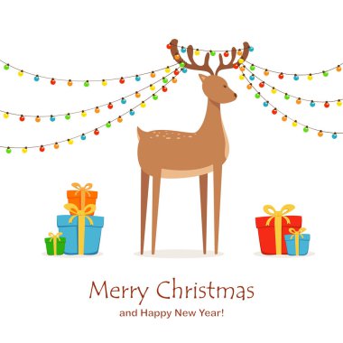 Şirin Geyik ve Noel Hediye Kutuları