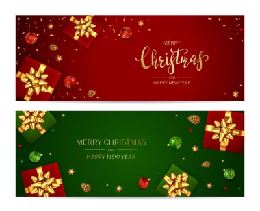 Kırmızı ve Yeşil Noel Sancakları