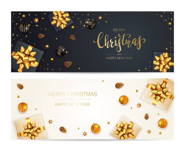 Siyah beyaz Noel afişleri