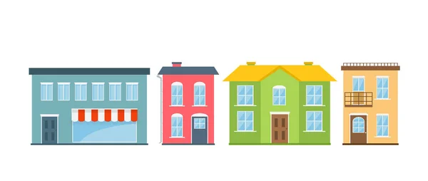 Set of Colorful Houses — Stock Vector