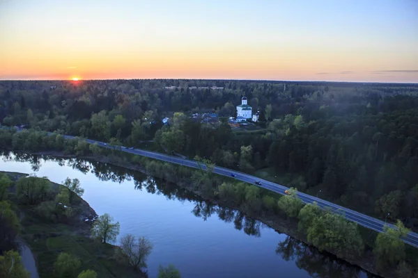 Sacrario tramonto Fiume — Foto Stock