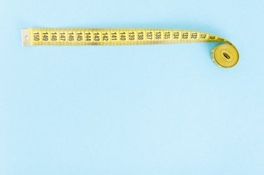 Üstten Görünüm haddelenmiş şerit metre