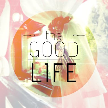 İyi bir hayat tipografi alıntı