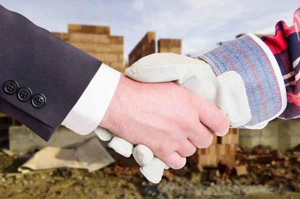 Business handshake w zbliżenie — Zdjęcie stockowe