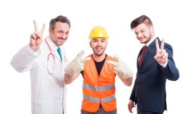 Farklı mesleklerden birlikte başarılı insanlarla