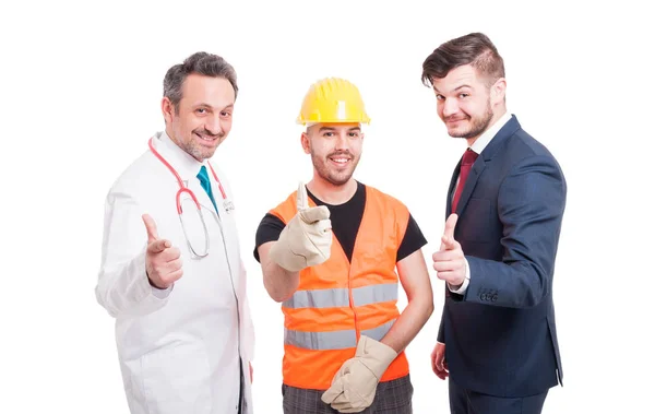 Immagine di medico, architetto e uomo d'affari — Foto Stock