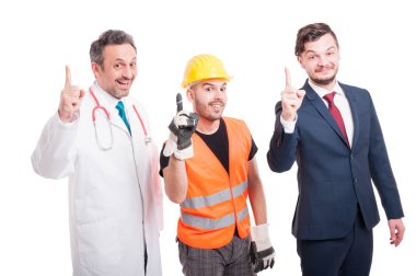 Neşeli grup Doktor, avukat ve Oluşturucu