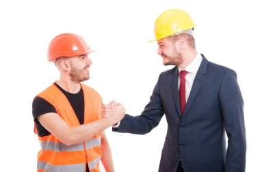 Erkek mühendis ve mimar el toka