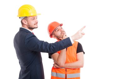 İşadamı belirtin ya da bir şey işaret 