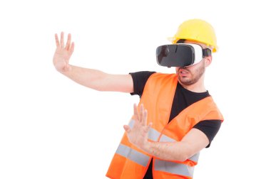 Fütüristik vr gözlüklü erkek Oluşturucu