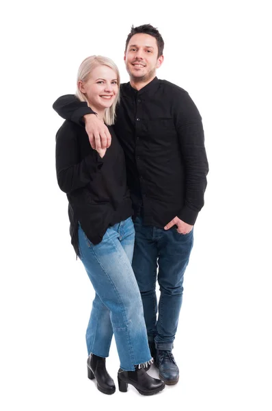 Atrakcyjny mężczyzna i kobieta stojąc razem — Zdjęcie stockowe