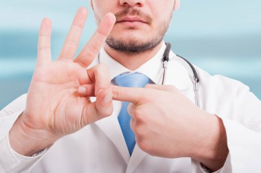 Jinekolog doktor closeup