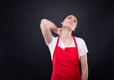 Yorgun genç çalışan yorgun hissediyorum