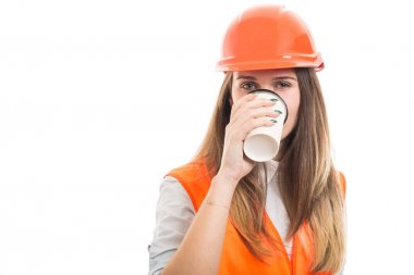 Kahve içme rahat genç mimar 