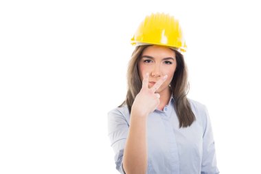 Kadın Oluşturucu gösteren göz benim göz içine portresi