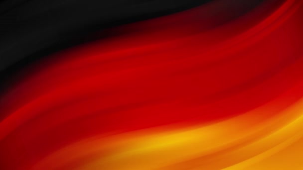 Abstrakte Flagge Deutschlands Nahtlose Schleifenanimation Vollbild — Stockvideo