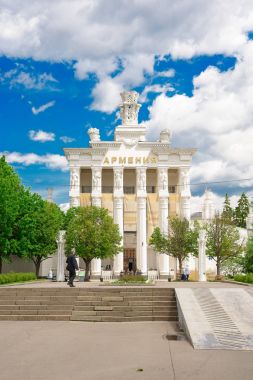 Moskova - 04,04,2017: Rusya, Moskova, Fuar park Merkezi