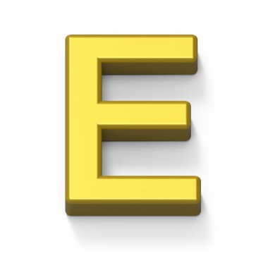 Mat altın yazı tipi E