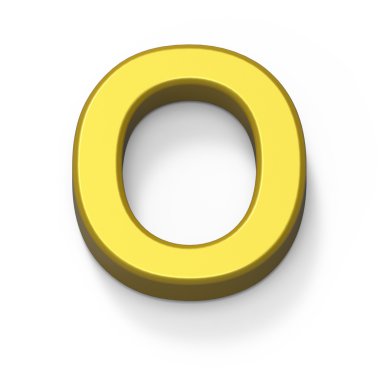 Mat altın yazı tipi O