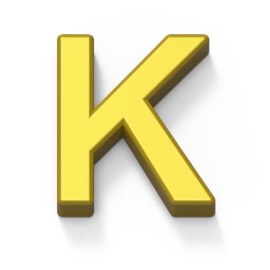 Mat altın yazı tipi K