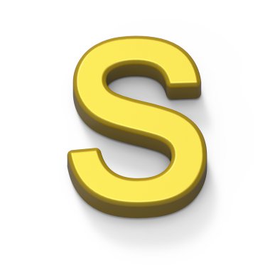Mat altın yazı tipi S