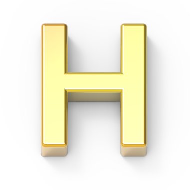 Mat altın yazı tipi H