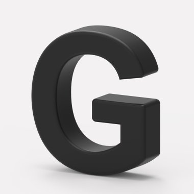 doğru siyah harf G
