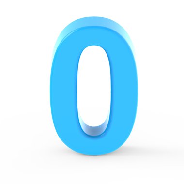 3D ışık mavi numarası 0