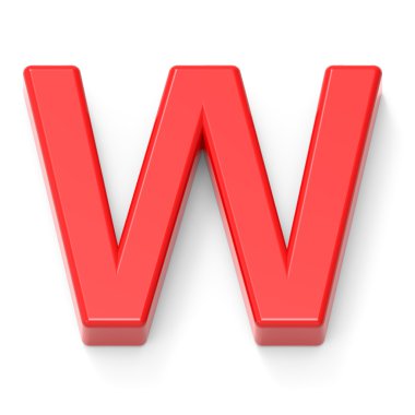 Işık kırmızı harf W